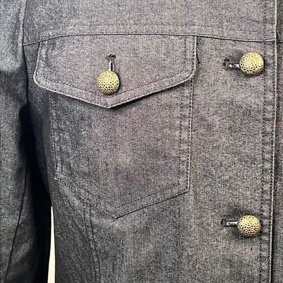 Josephine Chaus Fitted Denim Jacket - Size 10 - Picture 3 of 12